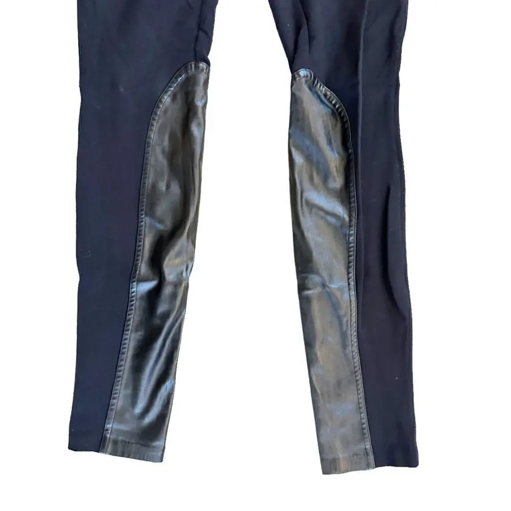J. Crew The Gigi Pant Faux Leather Black Size 0